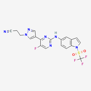 molecular formula C19H13F4N7O2S B10822442 Jak2/tyk2-IN-1 