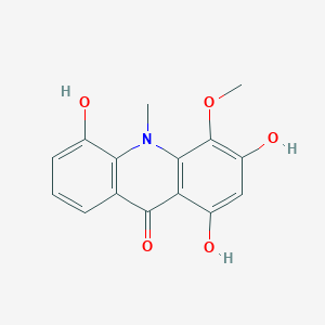 molecular formula C15H13NO5 B10822478 Citrusinine II CAS No. 86680-33-3