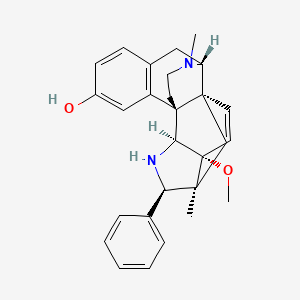 (2R,3S,3aR,5aR,6R,11bR,11cS)-3a-methoxy-3,14-dimethyl-2-phenyl-2,3,3a,6,7,11c-hexahydro-1H-6,11b-(epiminoethano)-3,5a-methanonaphtho[2,1-g]indol-10-ol