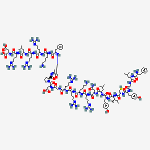 molecular formula C135H217N45O32S B10822489 H-Phe-Leu-Gly-Tyr-Cys-Ile-Tyr-Leu-Asn-Arg-Lys-Arg-Arg-Gly-Asp-Pro-Ala-Phe-Lys-Arg-Arg-Leu-Arg-Asp-OH 