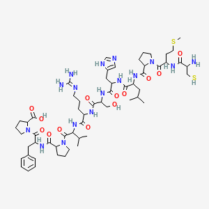 molecular formula C58H90N16O13S2 B10822501 ELA-11 (human) 