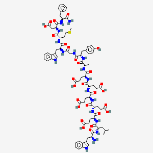 molecular formula C85H109N17O27S B10822521 Gastrin-14 CAS No. 70706-59-1