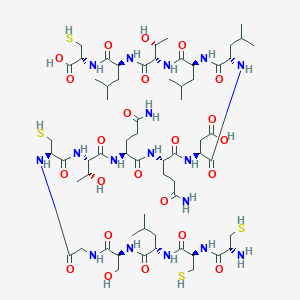 molecular formula C63H109N17O23S4 B10822527 A(10-24)Insl3 