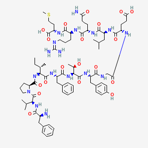 molecular formula C76H113N17O19S B10822649 Motilin-(1-13) (human) 