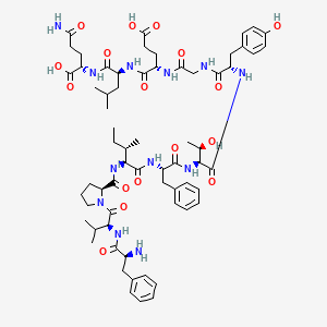 molecular formula C65H92N12O17 B10822667 Motilin-(1-11) (human) 