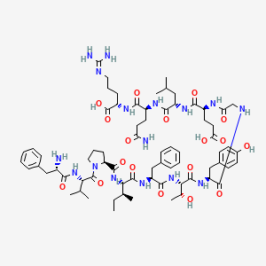 molecular formula C71H104N16O18 B10822673 Motilin-(1-12) (human) 