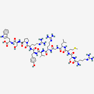 molecular formula C67H106N22O16S B10822682 H-Arg-Ser-Met-Leu-Gly-Arg-Val-Tyr-Arg-Pro-Ser-Trp-OH 