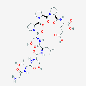 molecular formula C38H61N9O15 B10822688 Kisspeptin-9 