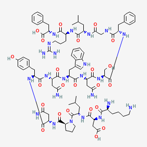 molecular formula C88H123N23O23 B10822694 Kisspeptin-15 