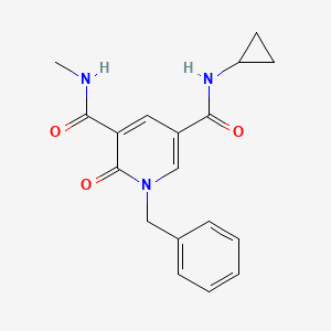 1-Benzyl-N5-cyclopropyl-N3-methyl-2-oxo-1,2-dihydropyridine-3,5-dicarboxamide