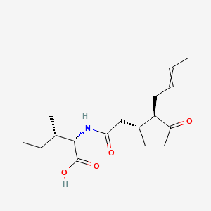 molecular formula C18H29NO4 B10822787 (2S,3S)-3-methyl-2-[[2-[(1R,2R)-3-oxo-2-pent-2-enylcyclopentyl]acetyl]amino]pentanoic acid 