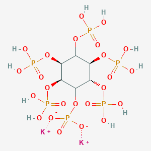 molecular formula C6H16K2O24P6 B10822792 dipotassium;[(2R,3R,5S,6R)-2,3,4,5,6-pentaphosphonooxycyclohexyl] phosphate 