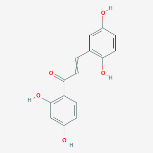 molecular formula C15H12O5 B10822848 1-(2,4-Dihydroxyphenyl)-3-(2,5-dihydroxyphenyl)prop-2-en-1-one 