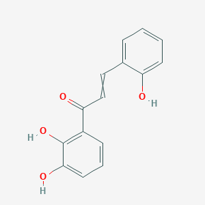 molecular formula C15H12O4 B10822849 1-(2,3-Dihydroxyphenyl)-3-(2-hydroxyphenyl)prop-2-en-1-one 