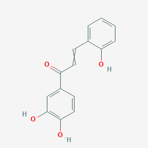 molecular formula C15H12O4 B10822893 1-(3,4-Dihydroxyphenyl)-3-(2-hydroxyphenyl)prop-2-en-1-one 