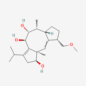 (3R,4S,8R,9R,10R,11S,14S)-14-(methoxymethyl)-3,10-dimethyl-6-propan-2-yltricyclo[9.3.0.03,7]tetradeca-1,6-diene-4,8,9-triol