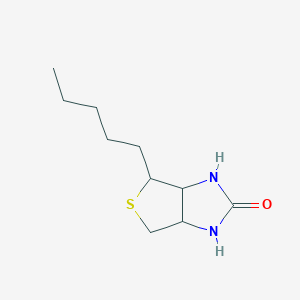 molecular formula C10H18N2OS B10822956 4-Pentyl-1,3,3a,4,6,6a-hexahydrothieno[3,4-d]imidazol-2-one 