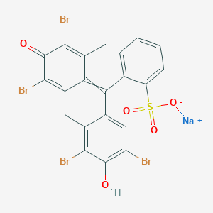 Sodium 2-[(3,5-dibromo-2-methyl-4-oxocyclohexa-2,5-dien-1-ylidene)(3,5-dibromo-4-hydroxy-2-methylphenyl)methyl]benzenesulfonate