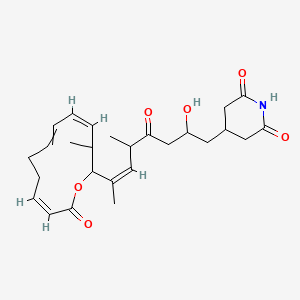 4-[(Z)-2-hydroxy-5-methyl-7-[(4Z,10Z)-3-methyl-12-oxo-1-oxacyclododeca-4,6,10-trien-2-yl]-4-oxooct-6-enyl]piperidine-2,6-dione