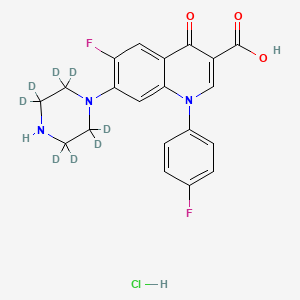 molecular formula C20H18ClF2N3O3 B10823089 Sarafloxacin-d8 (hydrochloride) CAS No. 2733145-07-6