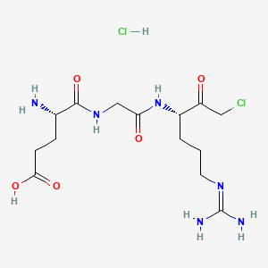 molecular formula C14H26Cl2N6O5 B10823146 GGACK (hydrochloride) 