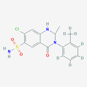 molecular formula C16H16ClN3O3S B10823149 Metolazone-d7 