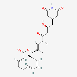 4-[(E,2S,5R)-2-hydroxy-5-methyl-7-[(2S,3R,4Z,6E,10E)-3-methyl-12-oxo-1-oxacyclododeca-4,6,10-trien-2-yl]-4-oxooct-6-enyl]piperidine-2,6-dione