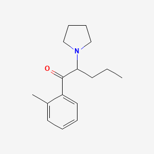 molecular formula C16H23NO B10823173 1-(2-Methylphenyl)-2-pyrrolidin-1-yl-pentan-1-one CAS No. 850352-54-4