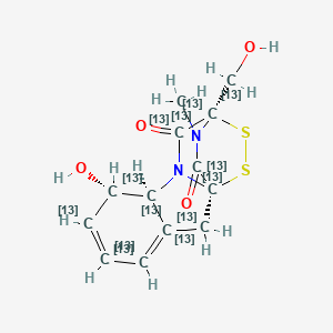 molecular formula C13H14N2O4S2 B10823179 Gliotoxin-13C13 