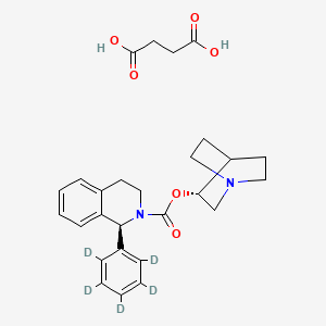 molecular formula C27H32N2O6 B10823192 Solifenacin-d5 (succinate) 