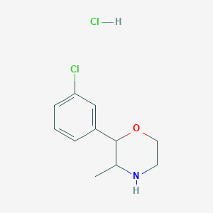 molecular formula C11H15Cl2NO B10823201 3-Chlorophenmetrazine (hydrochloride) 