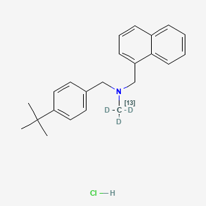 molecular formula C23H28ClN B10823208 Butenafine-13C-d3 (hydrochloride) 