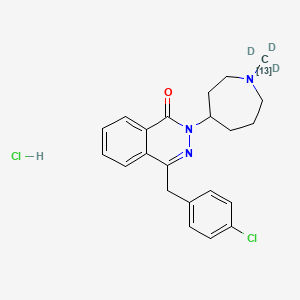 molecular formula C22H25Cl2N3O B10823231 Azelastine-13C-d3 (hydrochloride) 