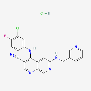 molecular formula C21H15Cl2FN6 B10823293 Tpl2 Kinase Inhibitor (hydrochloride) 