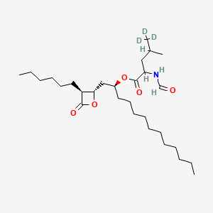 [(2S)-1-[(2S,3S)-3-hexyl-4-oxooxetan-2-yl]tridecan-2-yl] 5,5,5-trideuterio-2-formamido-4-methylpentanoate