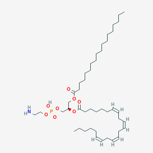 [(2R)-1-[2-aminoethoxy(hydroxy)phosphoryl]oxy-3-octadecanoyloxypropan-2-yl] (7Z,10Z,13Z,16Z)-docosa-7,10,13,16-tetraenoate