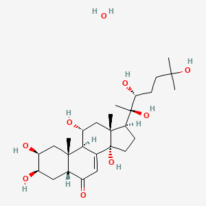 molecular formula C27H46O9 B10823333 Turkesterone (hydrate) 