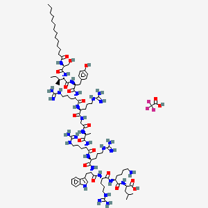 molecular formula C92H155F3N30O19 B10823339 Myr-ZIP 