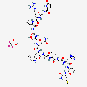 molecular formula C70H107F3N22O19S B10823370 Alytesin (trifluoroacetate salt) 