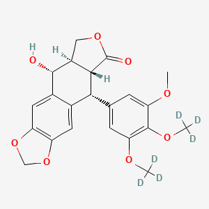 molecular formula C22H22O8 B10823378 Podofilox-d6 