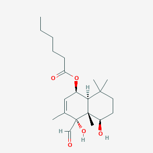 molecular formula C21H34O5 B10823458 Nanangenine F 