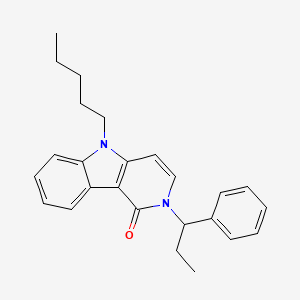 molecular formula C25H28N2O B10823467 Cumyl PEGACLONE Ethylbenzyl isomer 