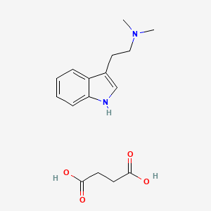 molecular formula C16H22N2O4 B10823519 N,N-DMT (succinate) 