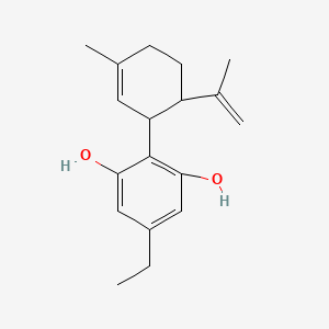 5-Ethyl-2-(3-methyl-6-prop-1-en-2-ylcyclohex-2-en-1-yl)benzene-1,3-diol