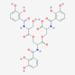 molecular formula C30H29N3O16 B10823528 Bz(2,3-diOH)-DL-Ser-(2).Bz(2,3-diOH)-DL-Ser(1)-OH.Bz(2,3-diOH)-DL-Ser(2)-(1) 