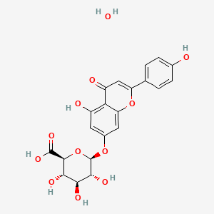 molecular formula C21H20O12 B10823567 Apigenin 7-O-Glucuronide (hydrate) 