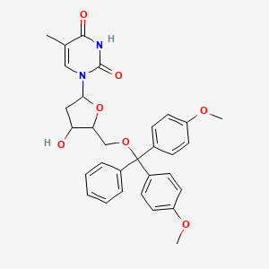 1-[5-[[Bis(4-methoxyphenyl)-phenylmethoxy]methyl]-4-hydroxyoxolan-2-yl]-5-methylpyrimidine-2,4-dione