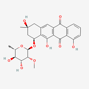 (7S,9S)-7-[(2R,3R,4R,5R,6S)-4,5-dihydroxy-3-methoxy-6-methyloxan-2-yl]oxy-4,6,9-trihydroxy-9-methyl-8,10-dihydro-7H-tetracene-5,12-dione