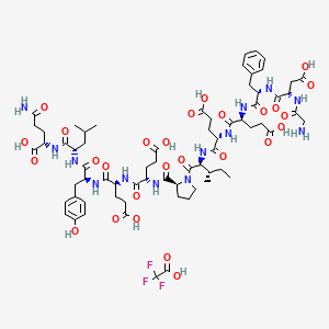 molecular formula C68H94F3N13O27 B10823681 Hirudin (54-65) (TFA) 