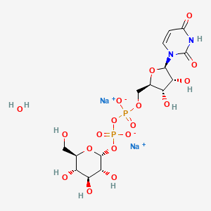 molecular formula C15H24N2Na2O18P2 B10823688 UDP-Glucose (sodium salt hydrate) 